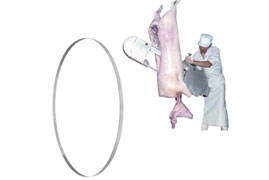 Carcass splitting saw blade