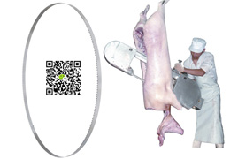 Split half Carcass splitting band saw blade for Slaughter House