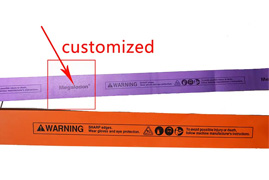 component Packaging Band saw blade wrapping paper Orange Yellow Blue White