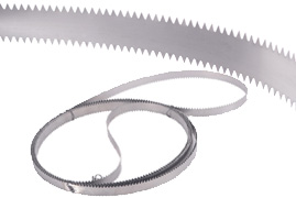 Double sided toothed band saw blade 7300 triangular straight tooth cutting rock wool EPC clay hard foam phenolic polyurethane insulation board saw blade V-shaped serrated blade