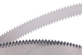 V Edge Single Double Cut triangle straight tooth cutting cheese aluminum foil mud foam rock wool pointed tooth band saw blade