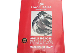 MADE IN ITALY SAIVADOR 1650 mm meat and bone fast cutting butcher band saw blade for machine Frozen food process meat Shop